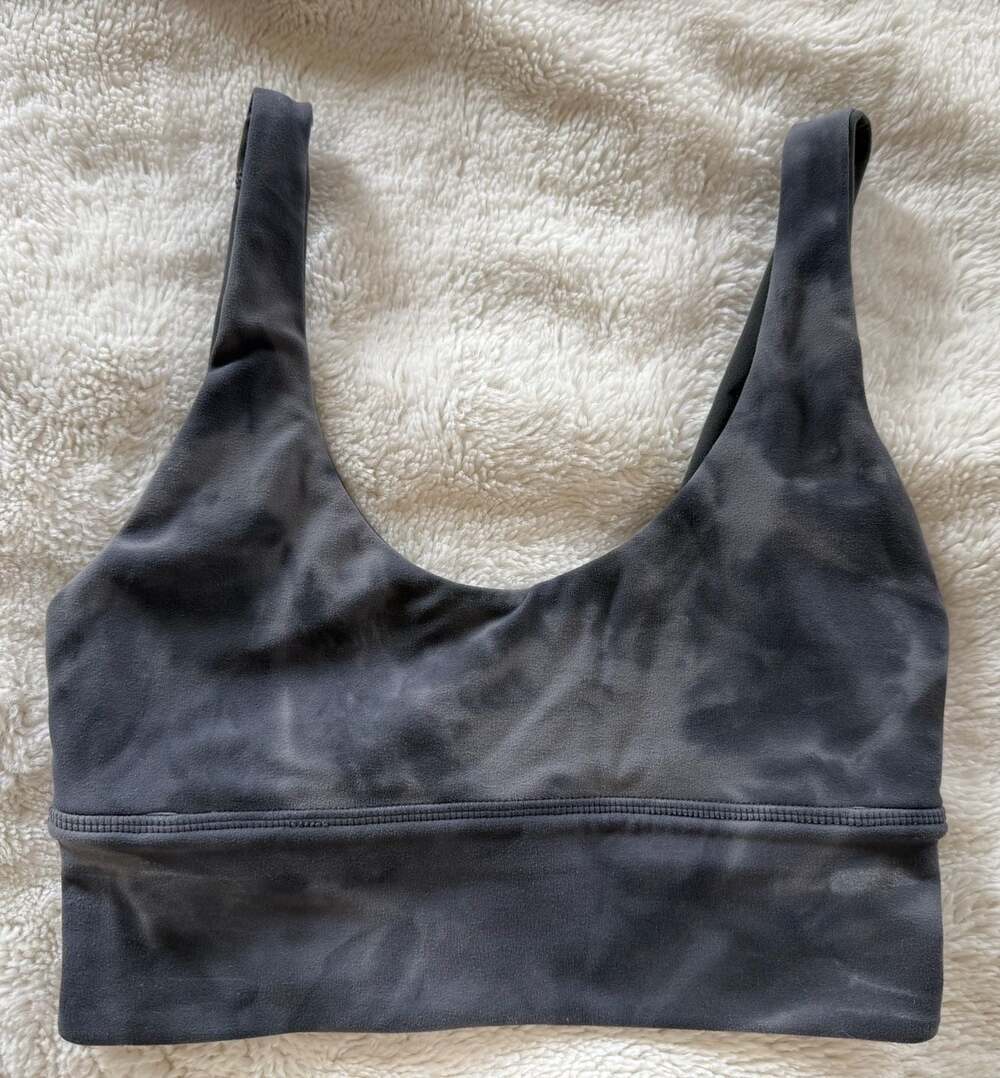 Lululemon Sports Bra | Tie-Dye Charcoal | XS